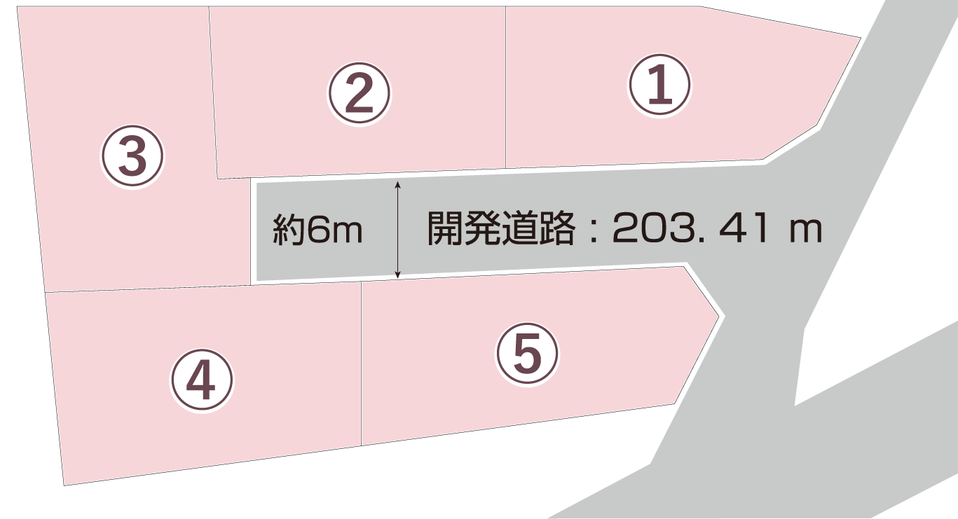 春日町浦上の分譲土地